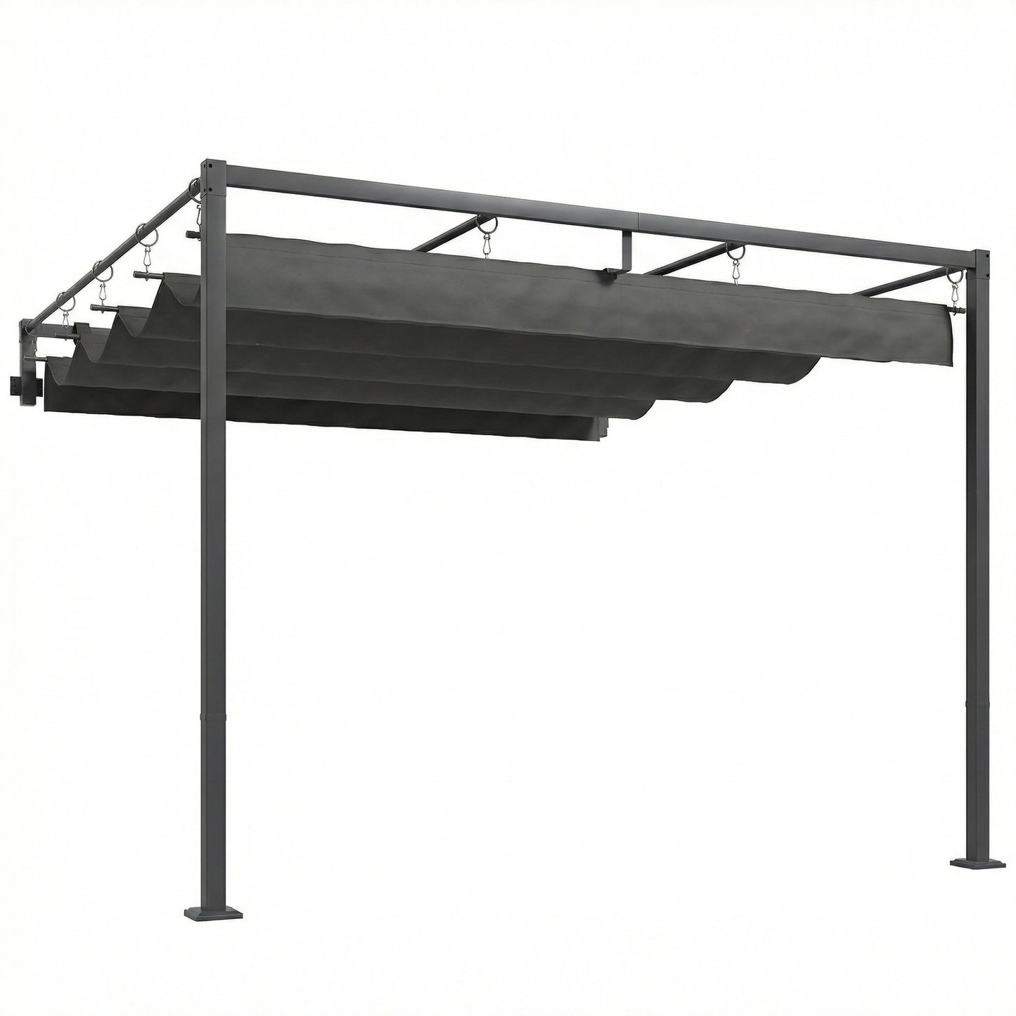 🌿 PÉRGOLA DE PARED “URBANOVA” 3x3m – TECHO RETRÁCTIL Y DISEÑO MODERNO