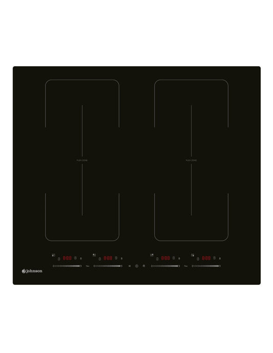 🔥 Placa de Inducción Johnson JINDU600FLEX Flexible Cristal Negro – 60 cm con Zonas Flex y Booster
