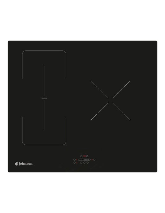 🔥 Placa de Inducción Johnson JINDU329FLEX Flexible Cristal Negro – 60 cm con Zona Flex y Booster