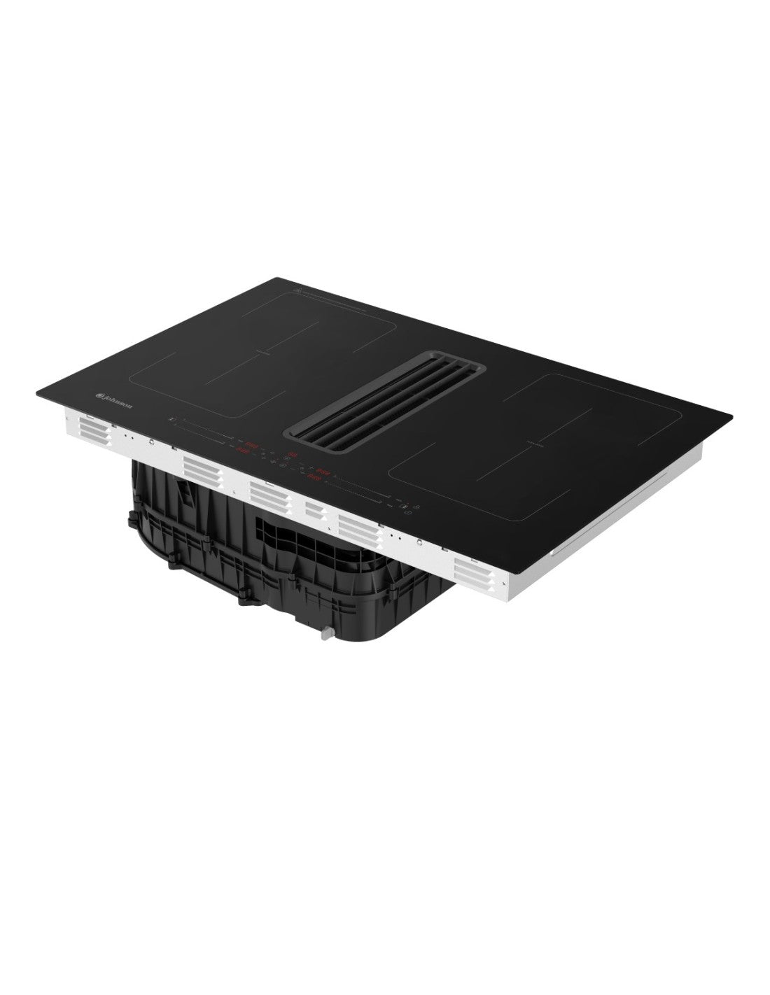 🔥 Placa de Inducción con Extracción Johnson XPER80 Cristal Negro – 80 cm con Zonas Flex y Extractor Integrado
