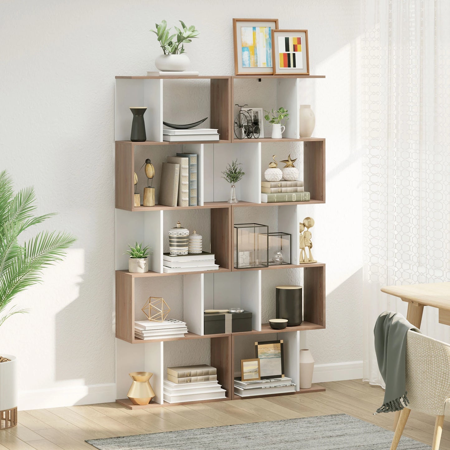 📚 Estantería Diseño S ZIGZAG – 5 Niveles 184 cm