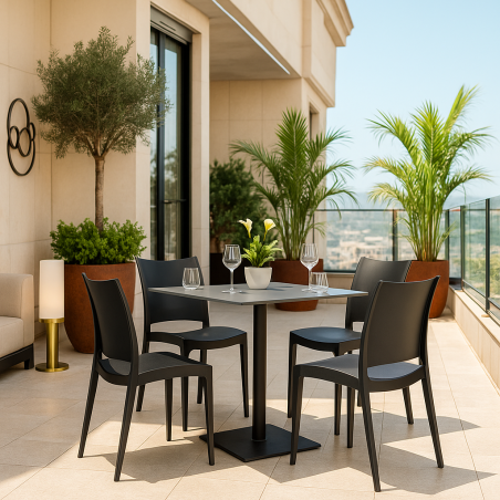 🪑 Silla CAPRI Antracita | Mobiliario Contract