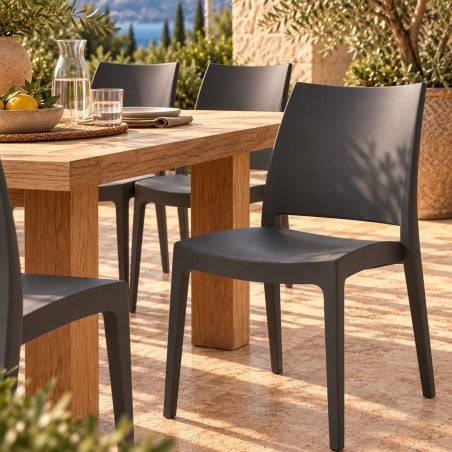 🪑 Silla CAPRI Antracita | Mobiliario Contract