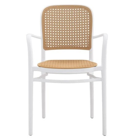 🪑 Sillón FUNCHAL 97 Blanco y Beige | Mobiliario Contract