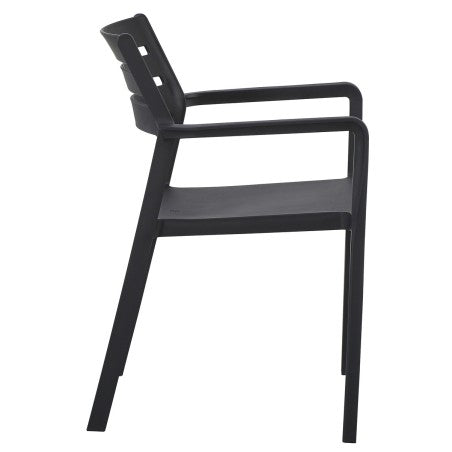 🪑 Sillón MADEIRA Negro | Mobiliario Contract