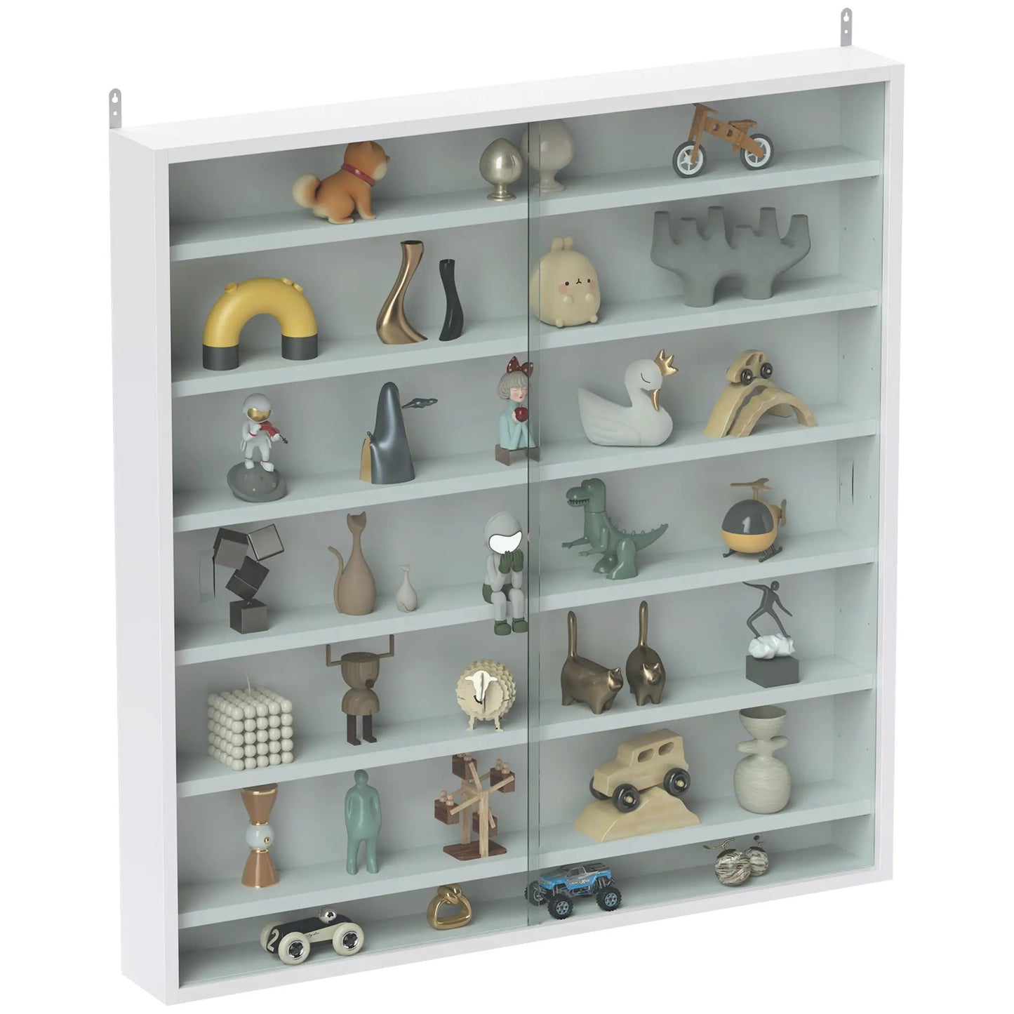 🪟 Vitrina de Pared DISPLAY GLASS XL – 80 cm con Puertas Correderas