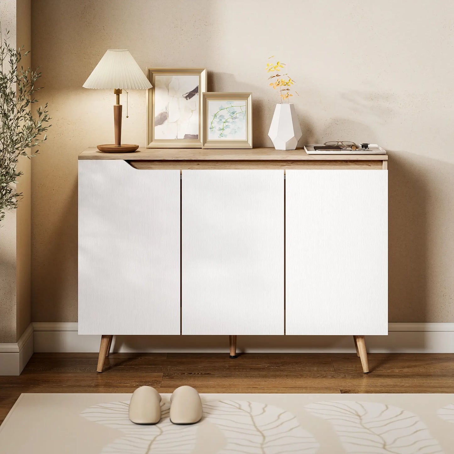 🪑 Aparador de Salón STORAGE SIDEBOARD – 3 Puertas 107 cm