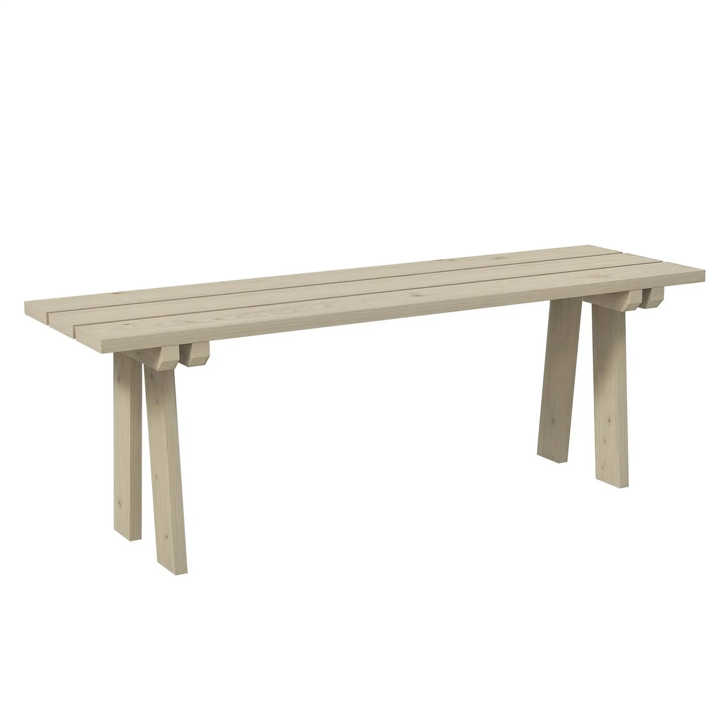 🌿 BANCO DE JARDÍN “MODELO NATURA BASIC” – 2 PLAZAS MADERA NATURAL 130 CM