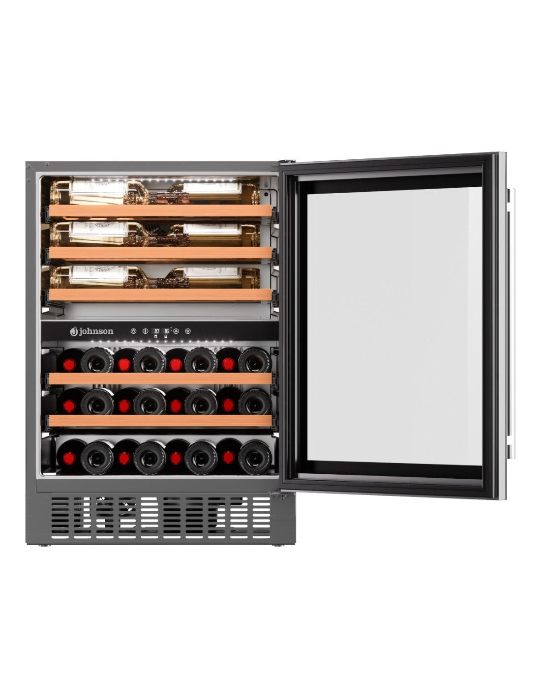 🍷 Vinoteca Johnson JRVN46SB87D 87 cm – 46 Botellas Dual Zone