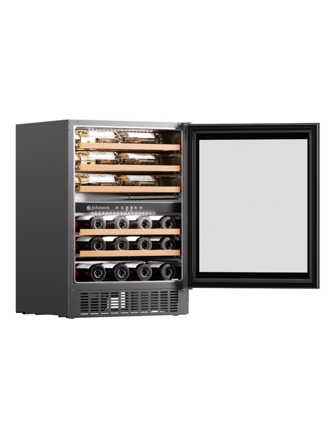 🍷 Vinoteca Johnson JRVN46SB87D 87 cm – 46 Botellas Dual Zone