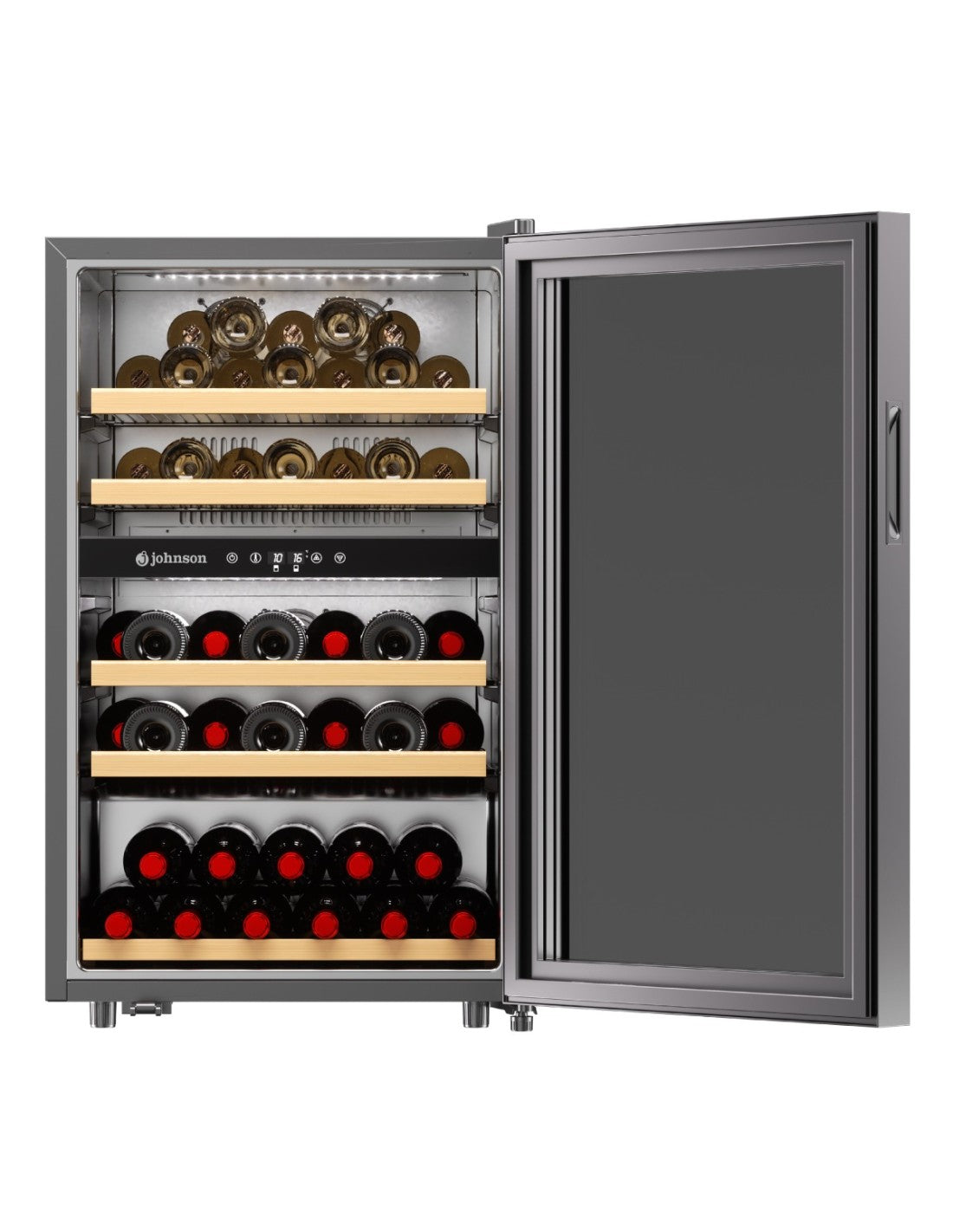 🍷 Vinoteca Johnson JRVN46F88D 90 cm – 53 Botellas Dual Zone