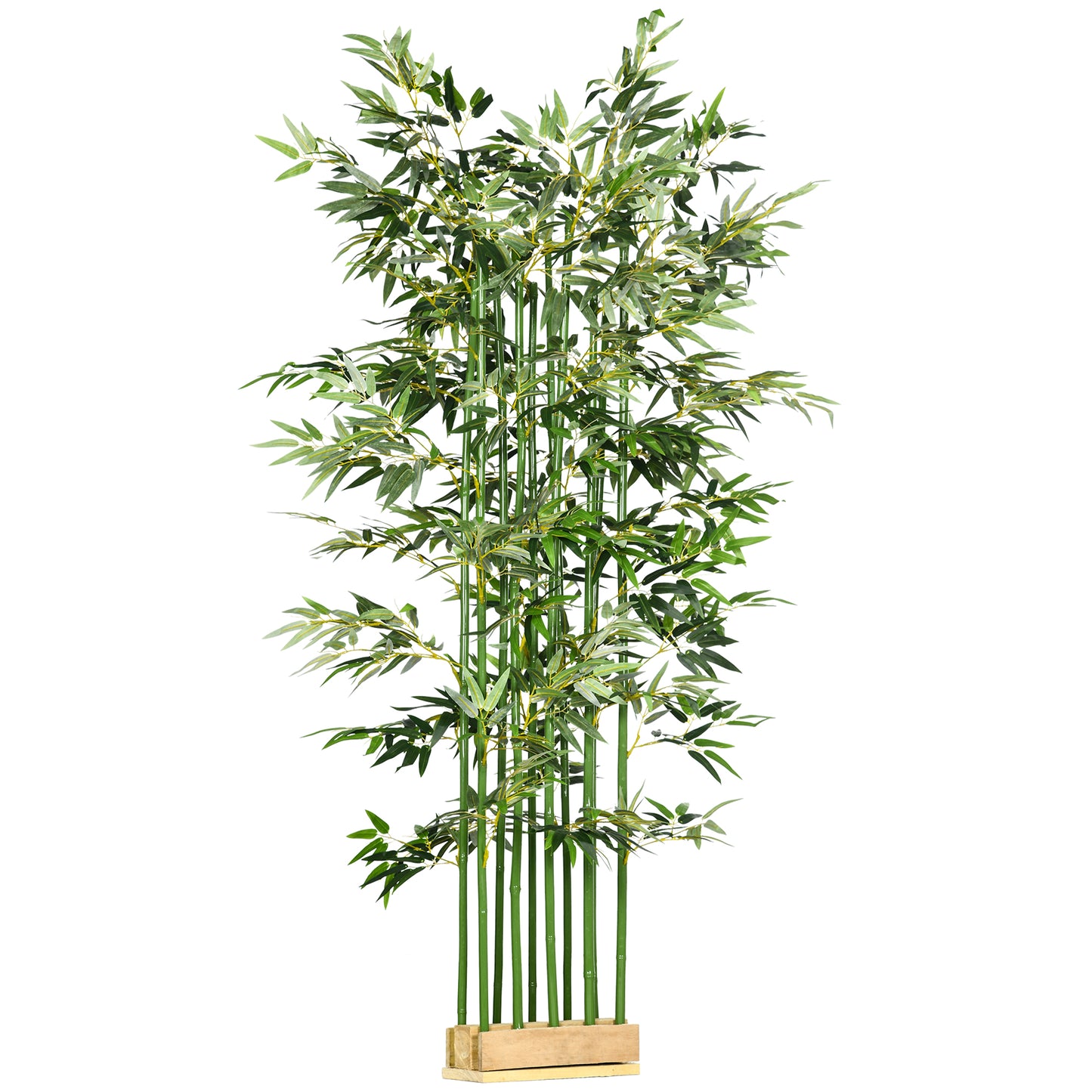 🎋 BAMBÚ ARTIFICIAL 180 CM CON MACETA DE MADERA – ELEGANCIA NATURAL PARA HOGAR Y OFICINA