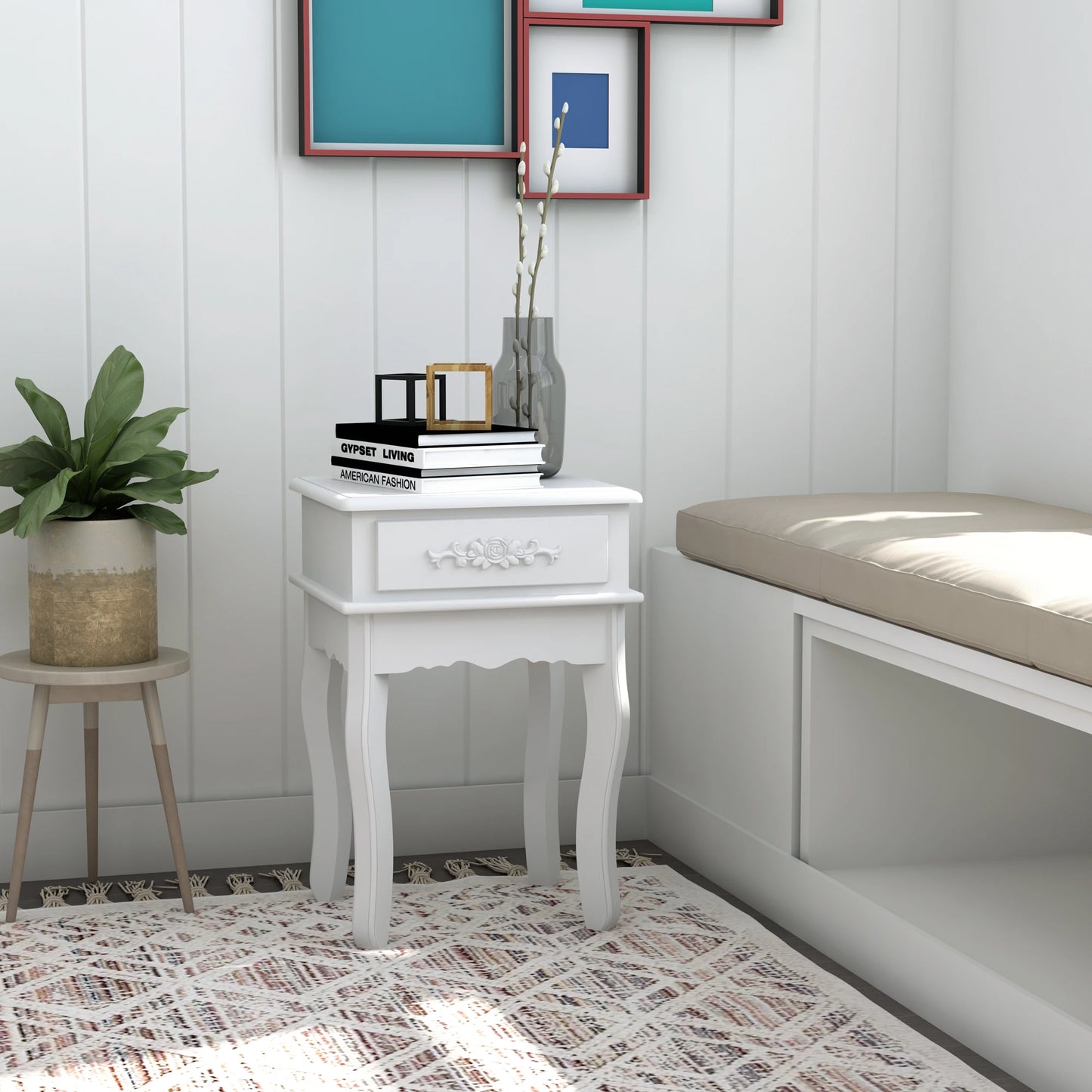 🛏️ Mesita de Noche SWEET HOME – 1 Cajón 60 cm